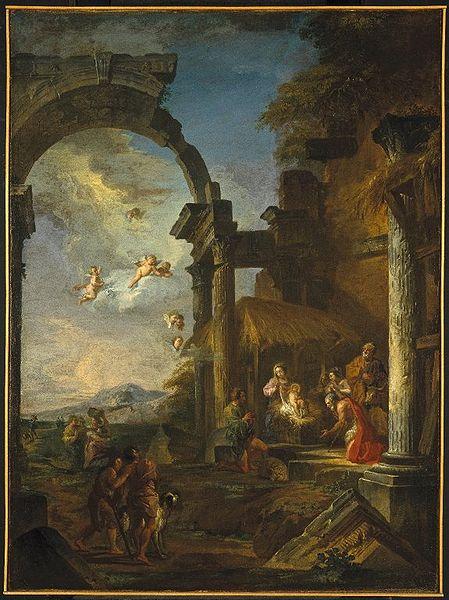 Panini, Giovanni Paolo Adoration of the Shepherds Germany oil painting art